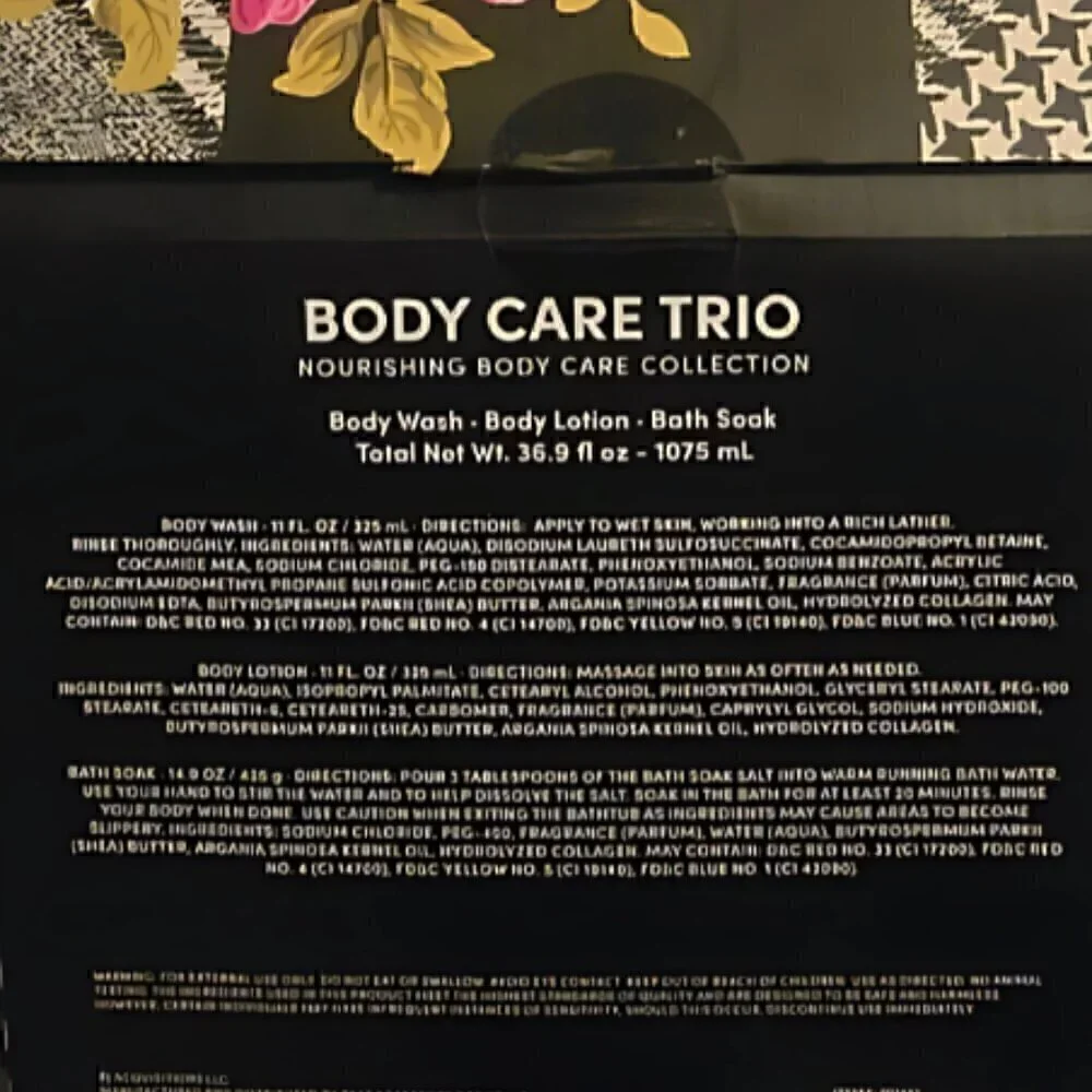Betsey Johnson 3 piece Berry Rose Gift Boxed Set Body Care Collection NIB